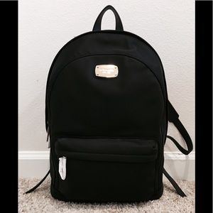 NWT Michael Kors Jet Set lg backpack Nylon BLACK